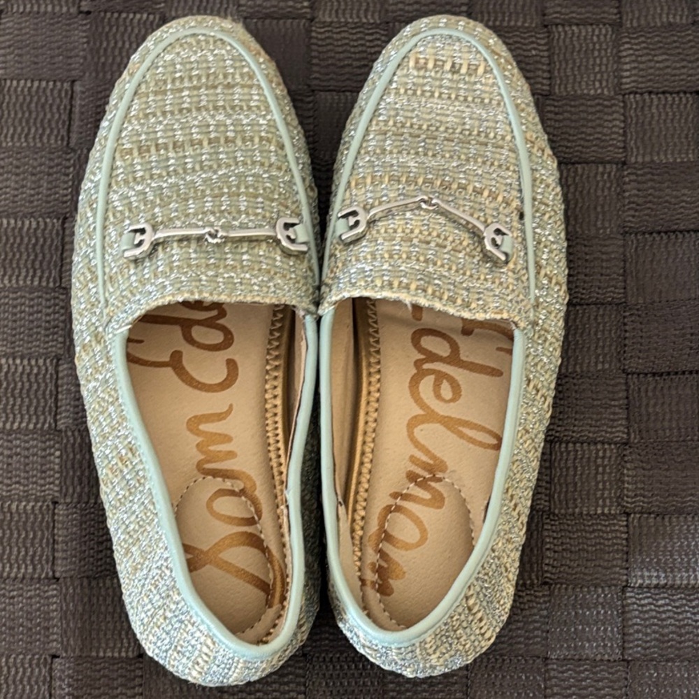 Sam Edelman Mint Tweed Loafers